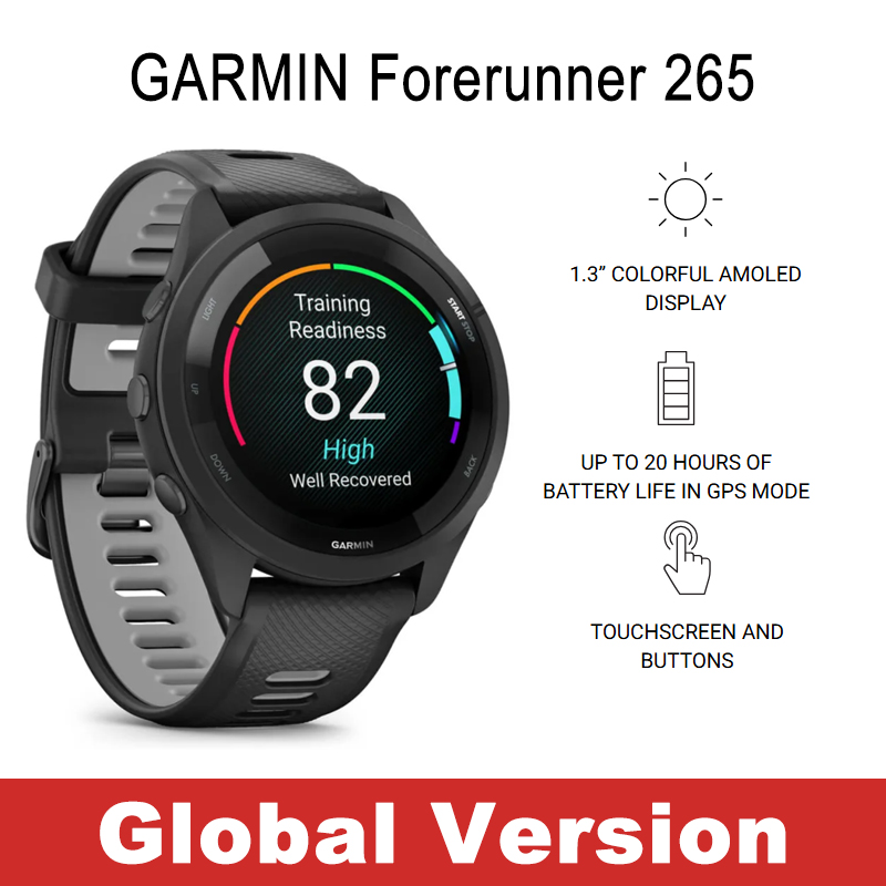 Gps Running Watch - Garmin Forerunner 265 러닝 스마트워치 다채로운