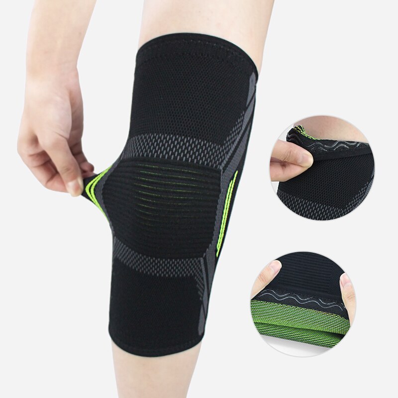 Running Gear In The Cold - 단일 무릎 패드 니트 나일론 스포츠