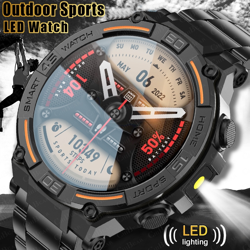 Gps Running Watch - 야외용 군사용 러기드 스마트워치 남성용 GPS