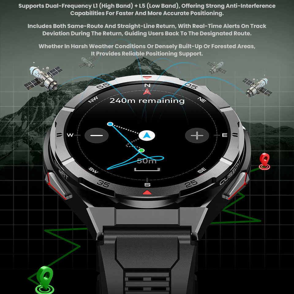 새로운 스마트 시계 GPS 스포츠 나침반 고도 기압 파 - Gps Running Watch 리뷰 및 가격