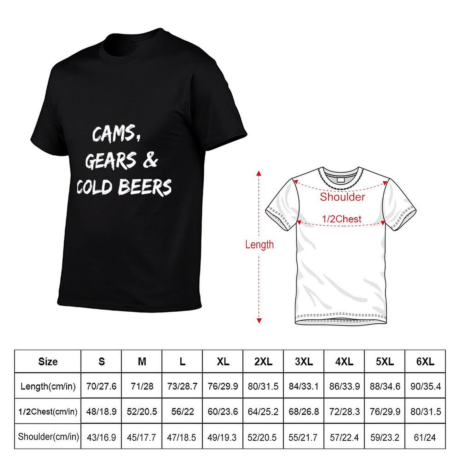 Cams, Gears & Cold Beers 티셔츠 러 - Running Gear In The Cold 리뷰 및 가격