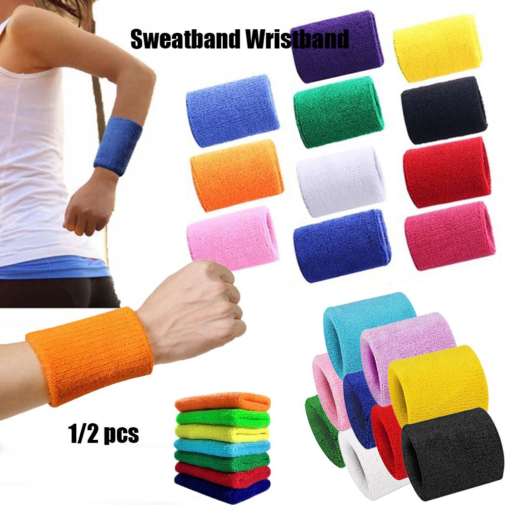 1/2Pcs Unisex Wristbands 스포츠 S - Sweat Band Wrist 리뷰 및 가격