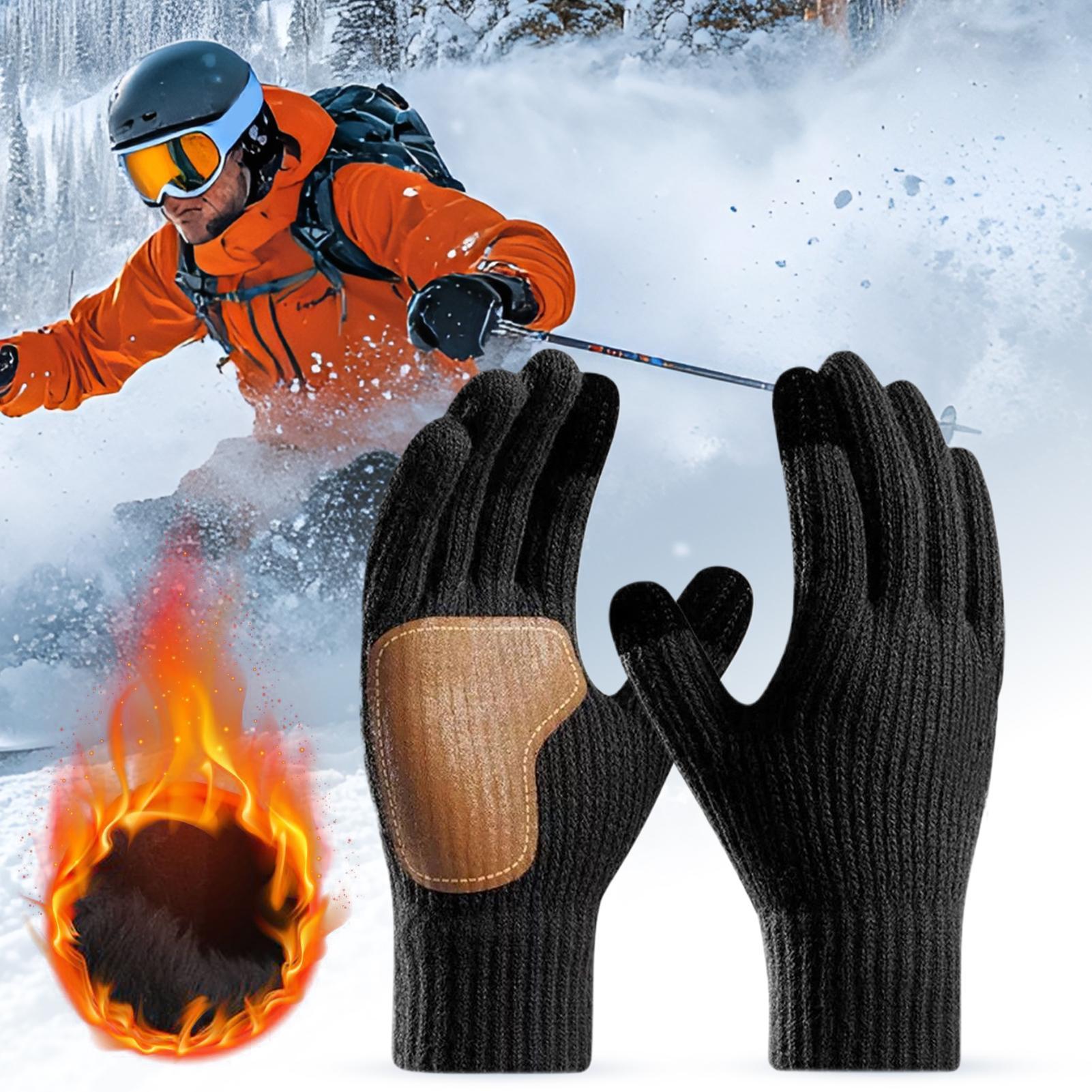 터치스크린 기능이 있는 USB 가열 장갑, 스키 달리기 - Running Gear Cold Weather Men 리뷰 및 가격