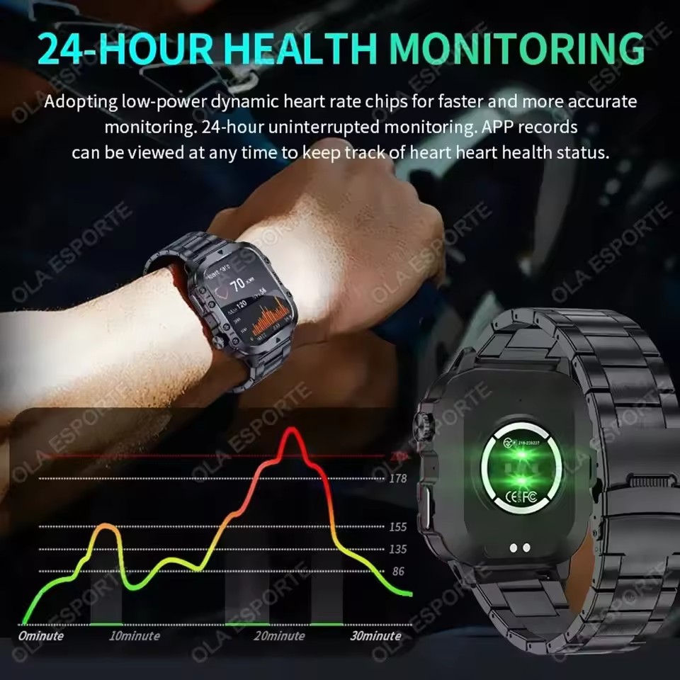 2026 신형 군용 스마트워치 남성용 3ATM 방수 야 - Gps Running Watch 리뷰 및 가격