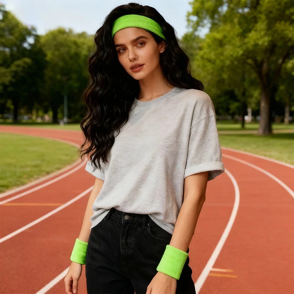 다양한 색상의 테리 손목 땀 흡수 밴드 – 스포츠 및  - Sweat Band Wrist 리뷰 및 가격