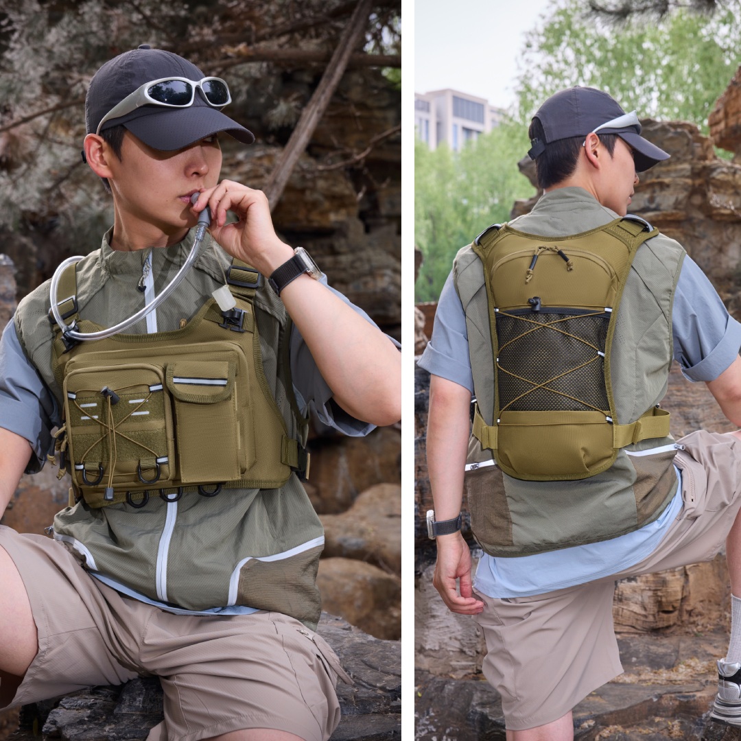 남성용 다기능 체스트팩 전술 조끼, 기어 홀더가 있는  - Running Gear Storage 리뷰 및 가격