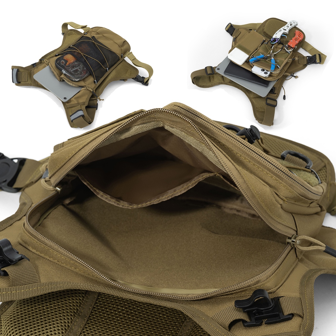 남성용 다기능 체스트팩 전술 조끼, 기어 홀더가 있는  - Running Gear Storage 리뷰 및 가격